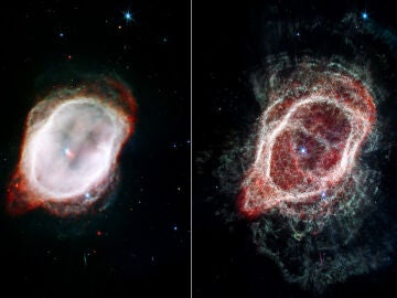 El telescopio espacial James Webb ofrece vistas distintas de la nebulosa del Anillo del Sur