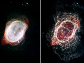 El telescopio espacial James Webb ofrece vistas distintas de la nebulosa del Anillo del Sur El telescopio espacial James Webb ofrece vistas distintas de la nebulosa del Anillo del Sur