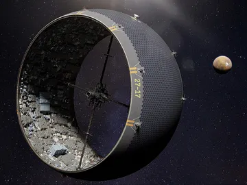 Ciudad alrededor de un asteroide Ciudad alrededor de un asteroide