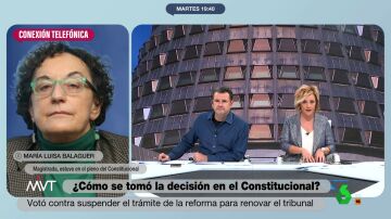 María Luisa Balaguer, magistrada del Constitucional: "En el pleno de ayer falló la visión de Estado"