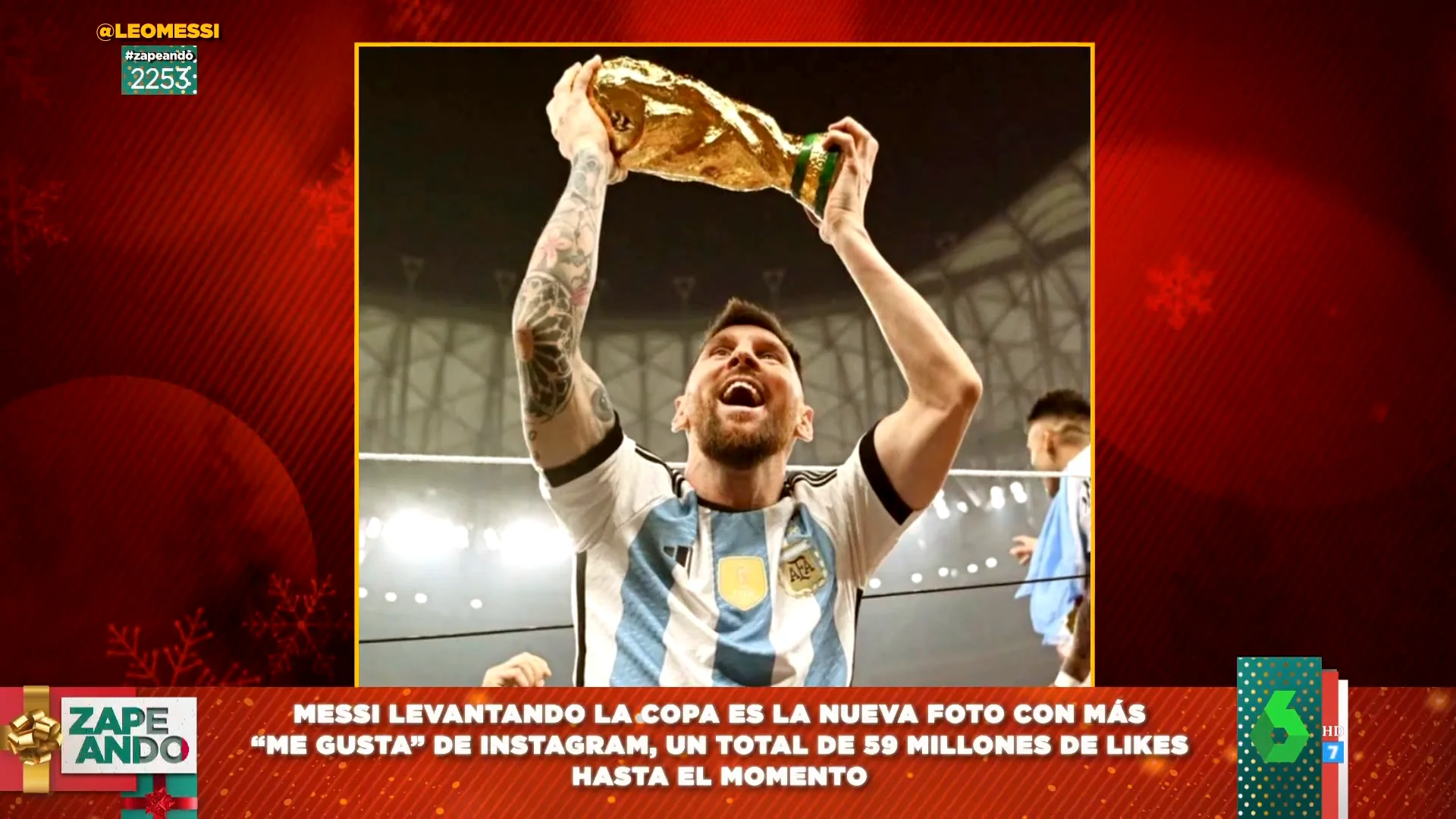 Messi bate otro récord: esta foto levantando la Copa del Mundo es la imagen con más me gusta de Instagram