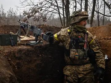 Un soldado ucraniano en Donetsk