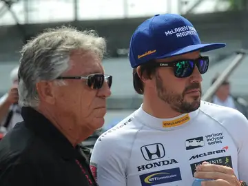Mario Andretti y Fernando Alonso