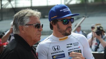 Mario Andretti y Fernando Alonso