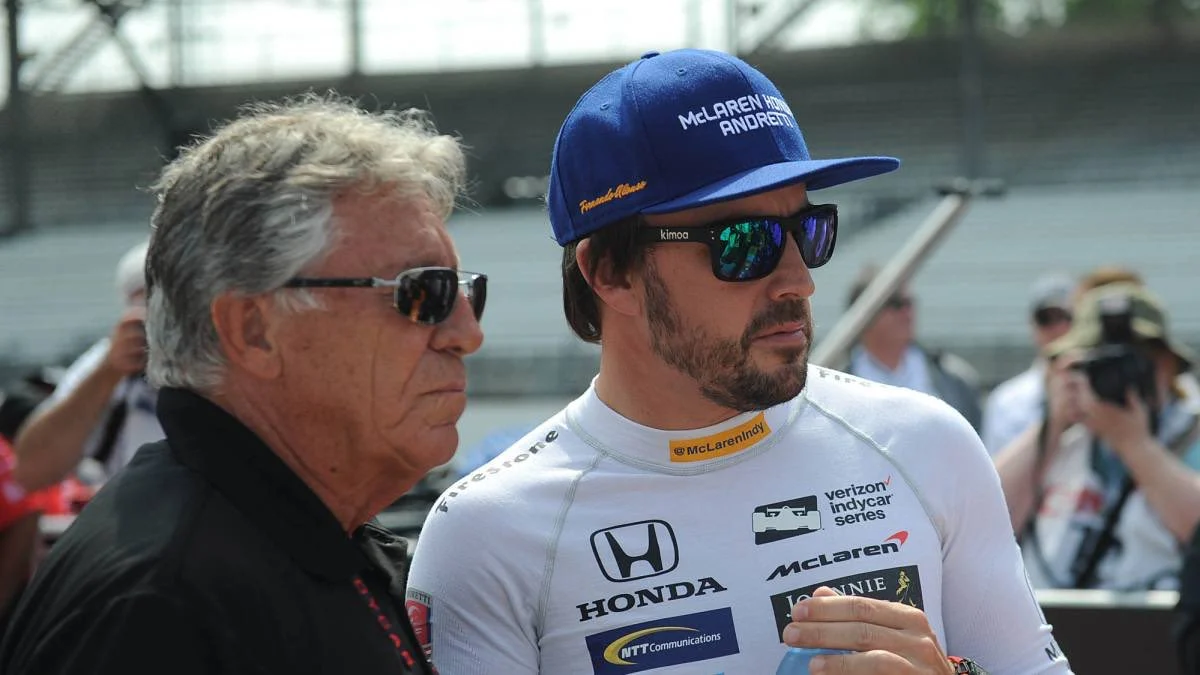 Mario Andretti y Fernando Alonso