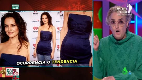 Josie opina sobre este look de vestido con jeans de Katie Holmes Josie opina sobre este look de vestido con jeans de Katie Holmes