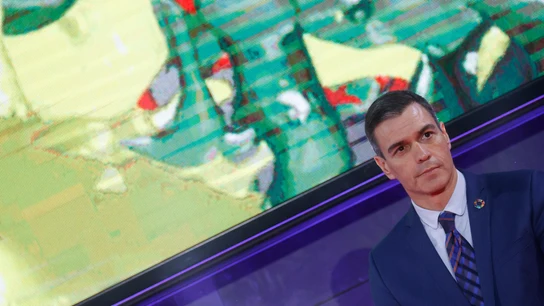 El presidente del Gobierno, Pedro Sánchez, durante la gala del COE El presidente del Gobierno, Pedro Sánchez, durante la gala del COE