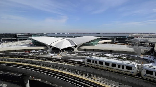 Imagen de archivo del aeropuerto JFK en Nueva York Imagen de archivo del aeropuerto JFK en Nueva York