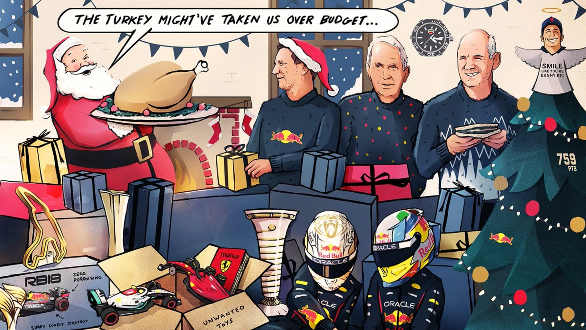 La polémica tarjeta de Navidad de Red Bull