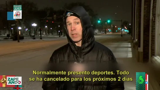 El cabreo de un reportero que le tocó cubrir el ciclón bomba de EE.UU El cabreo de un reportero que le tocó cubrir el ciclón bomba de EE.UU