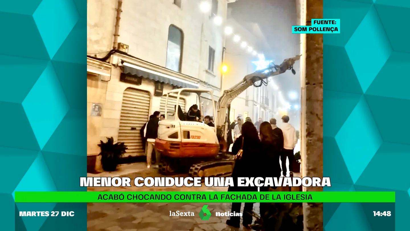 Un joven daña la iglesia del Calvario de Pollença con una excavadora robada de una obra Un joven daña la iglesia del Calvario de Pollença con una excavadora robada de una obra