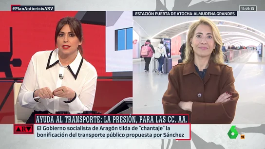 Raquel Sánchez pide a las CCAA que "recojan el guante" y se sumen a la rebaja del transporte público Raquel Sánchez pide a las CCAA que "recojan el guante" y se sumen a la rebaja del transporte público