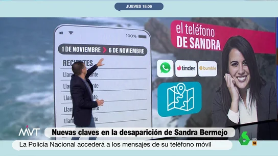 Los mensajes de Sandra Bermejo, las nuevas claves que podrían resolver su misteriosa desaparición Los mensajes de Sandra Bermejo, las nuevas claves que podrían resolver su misteriosa desaparición
