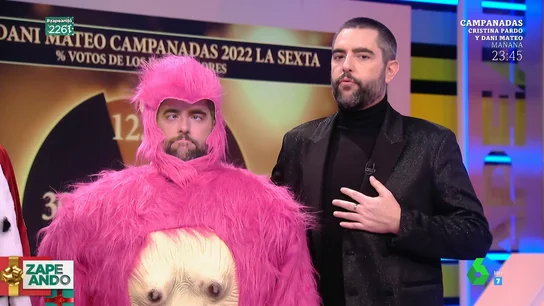 Dani Mateo se pone nervioso al ver los trajes de las Campanadas Dani Mateo se pone nervioso al ver los trajes de las Campanadas