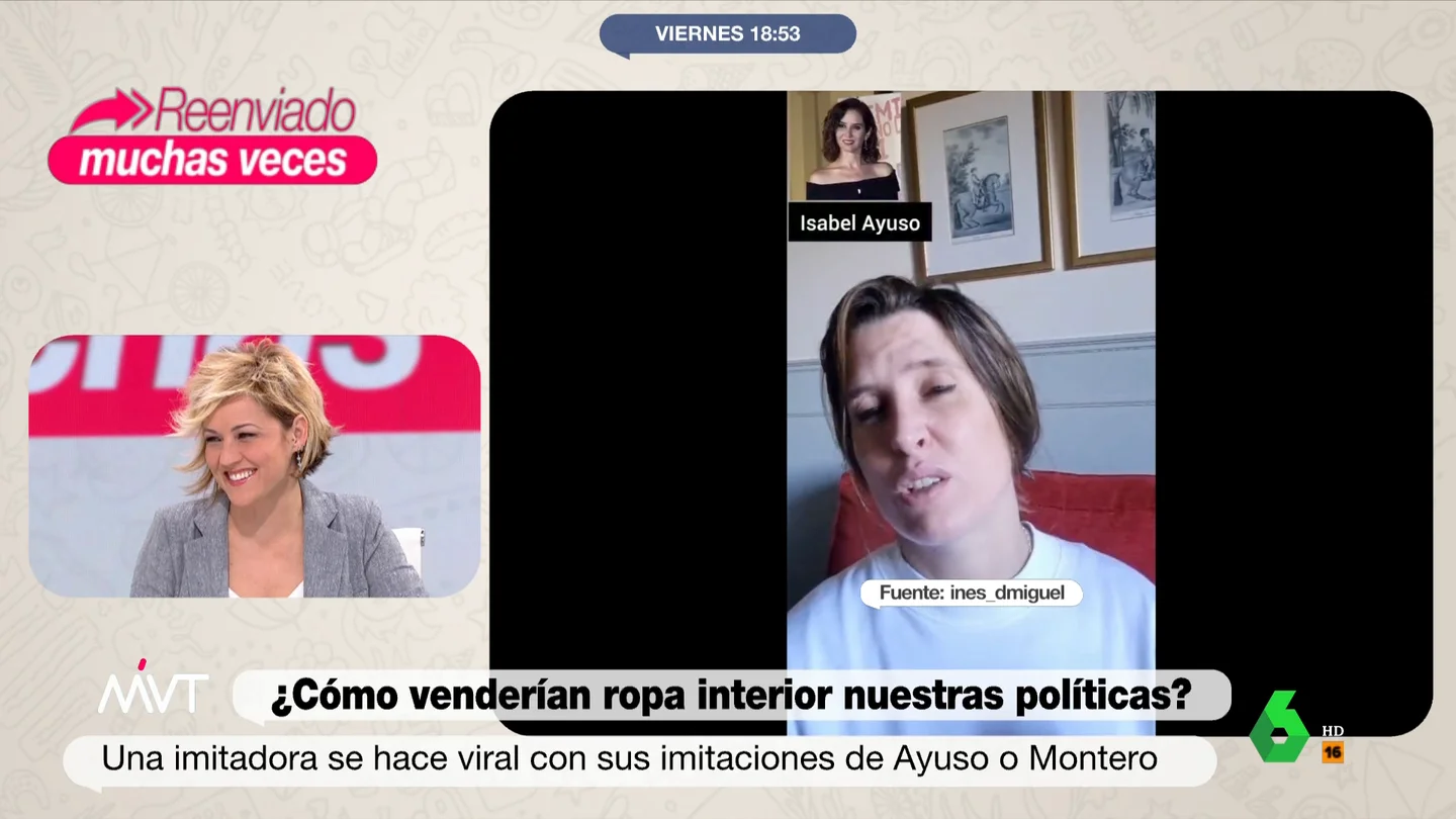 La sorprendente teoría de Cristina Pardo sobre Esperanza Aguirre: "Vendería muchas bragas de color carne" La sorprendente teoría de Cristina Pardo sobre Esperanza Aguirre: "Vendería muchas bragas de color carne"