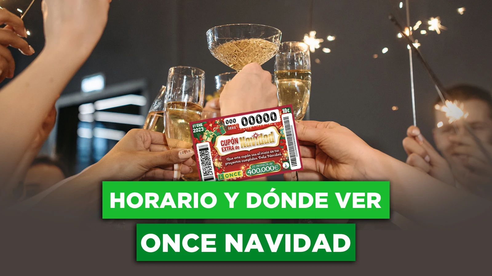 Horario y dónde ver el Cupón Extra de Navidad de la ONCE 2023