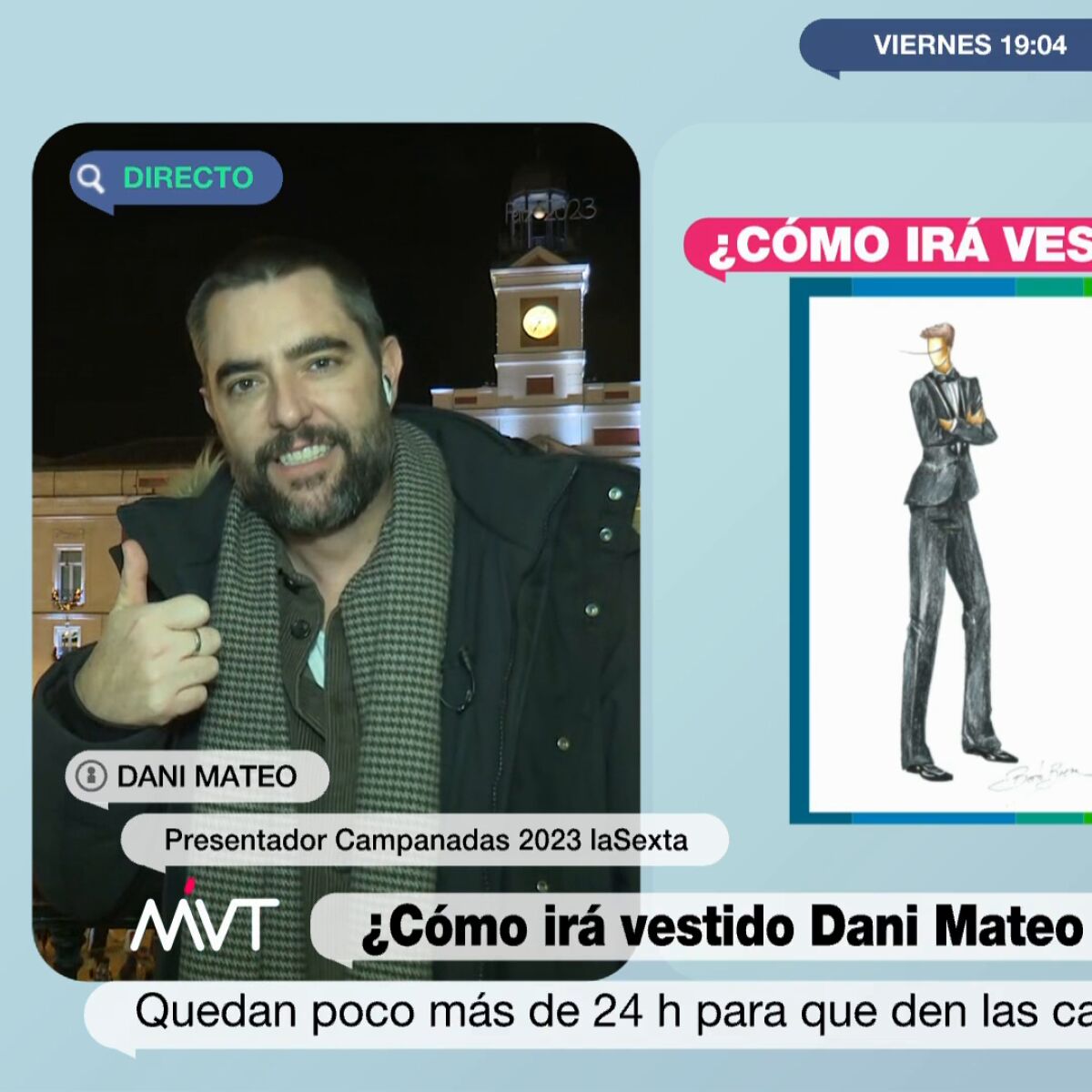 Dani Mateo recuerda por qué acabó saliendo en la tele con el biquini de  Borat: perdió una apuesta con Cristina Pedroche