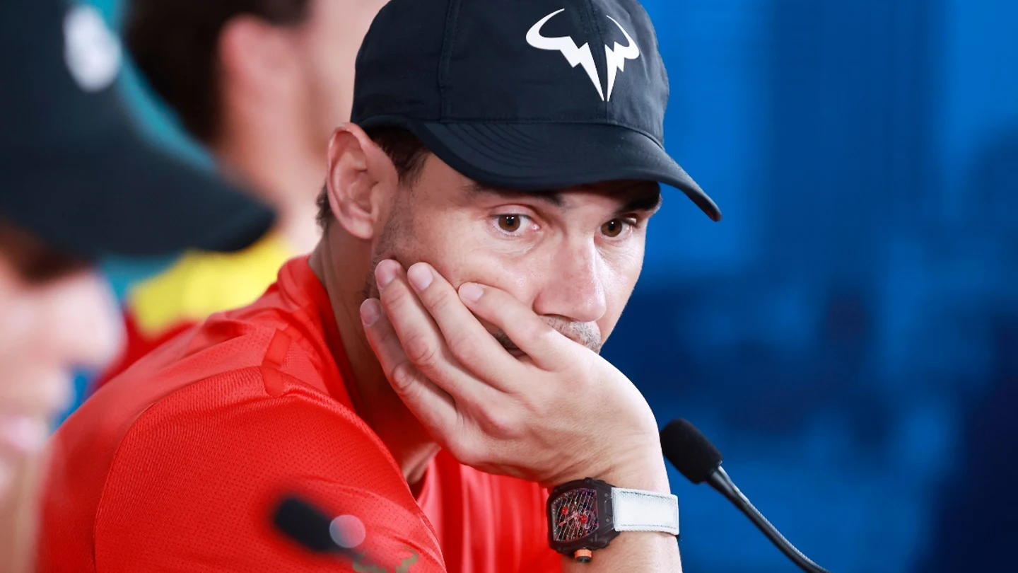Rafa Nadal, en rueda de prensa Rafa Nadal, en rueda de prensa