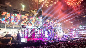 La celebración de la entrada del año 2023 en Bangkok (Tailandia)