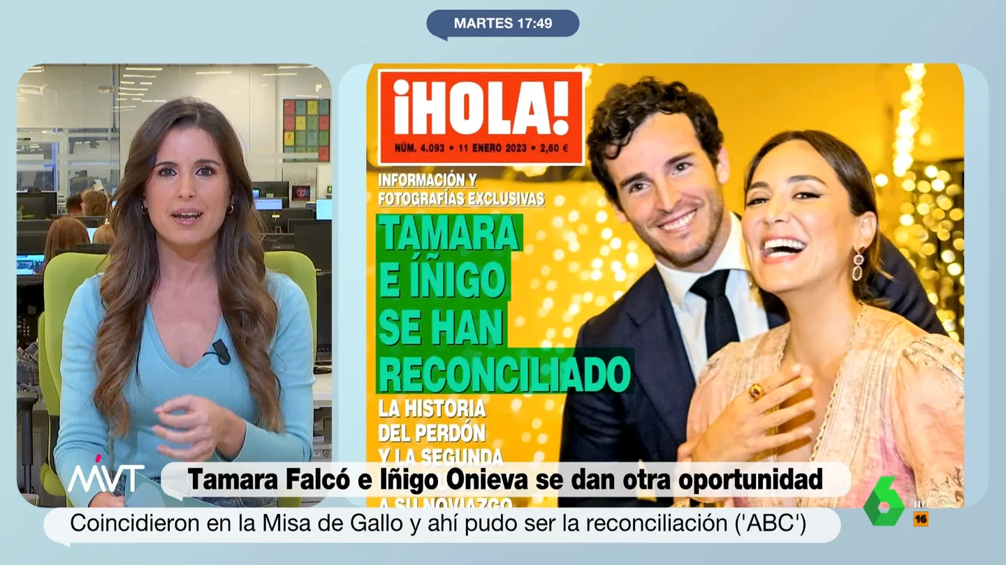 Tamara Falcó e Íñigo Onieva se han reconciliado Tamara Falcó e Íñigo Onieva parece que han decidido darse una segunda oportunidad, tal y como publica la revista 'Hola' en su portada de este miércoles. La pareja, que rompió en septiembre del año pasado después de dos años de feliz noviazgo, protagonizó una de las rupturas más mediáticas del 2022, ya que se hizo viral un vídeo en el que aparecía el empresario besándose con otra chica durante un festival. Sin embargo, y a pesar de que Tamara Falcó aseguró que no volvería con él, en 2023 ha decidido darle una segunda oportunidad, tal y como avanzan algunas fuentes cercanas a la pareja, Tamara e Íñigo comentan con su entorno lo muy ilusionados que están y que piensan retomar esta relación con más determinación que nunca y que quieren convertir las adversidades en oportunidades para retomar su relación.