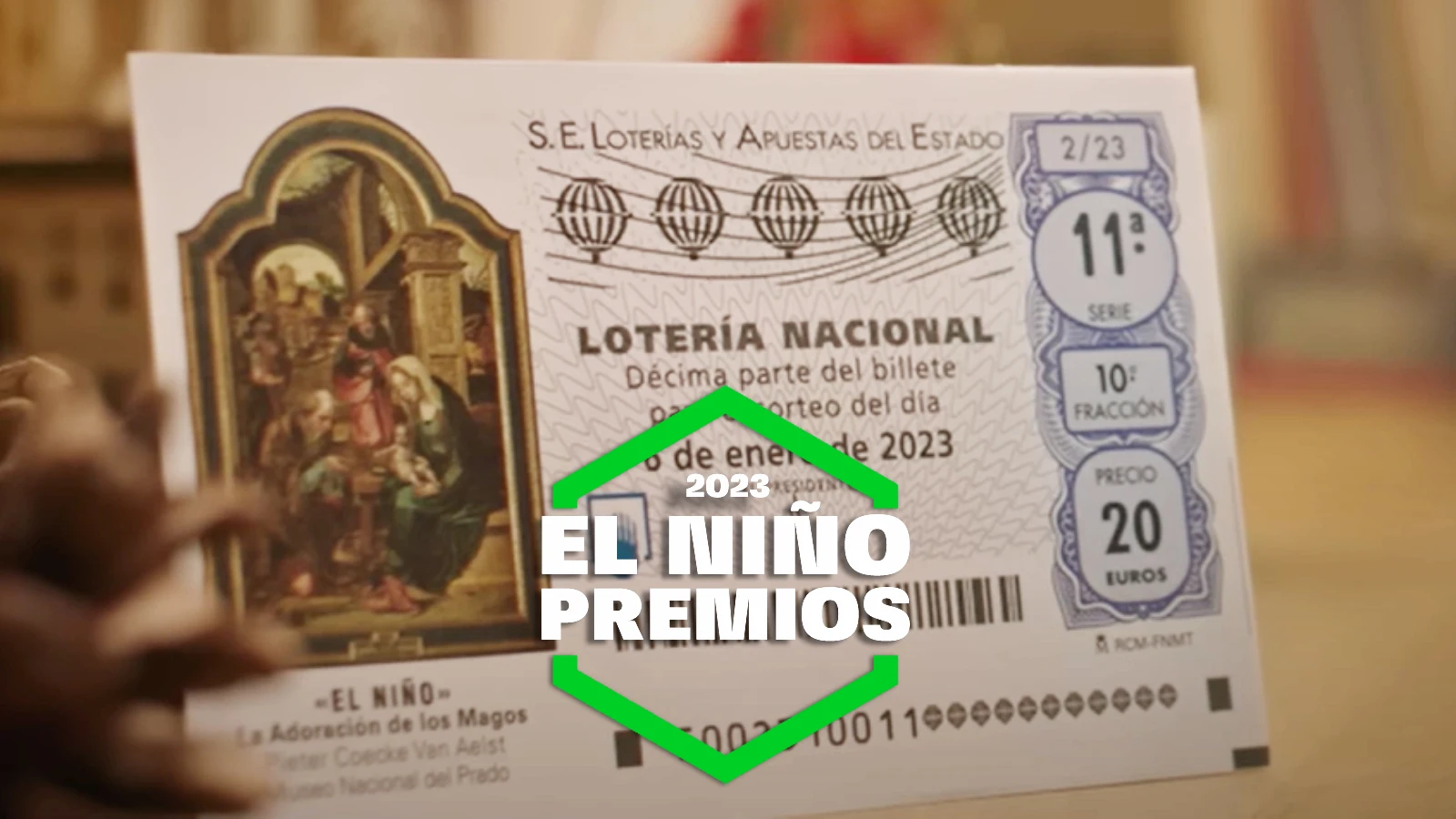 ¿Qué premios reparte la Lotería del Niño en 2023?