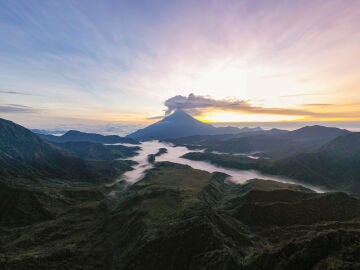 El volcán ecuatoriano Sangay