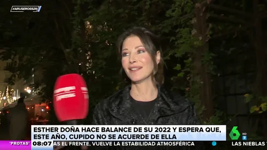 Esther Doña tiene muy claro qué le pide al 2023: "Espero que Cupido no se acuerde de mí" Esther Doña tiene muy claro qué le pide al 2023: "Espero que Cupido no se acuerde de mí"