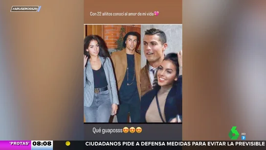 Georgina Rodríguez pone fin a los rumores de crisis con Cristiano Ronaldo: "Conocí al amor de mi vida con 22 años" Georgina Rodríguez pone fin a los rumores de crisis con Cristiano Ronaldo: "Conocí al amor de mi vida con 22 años"