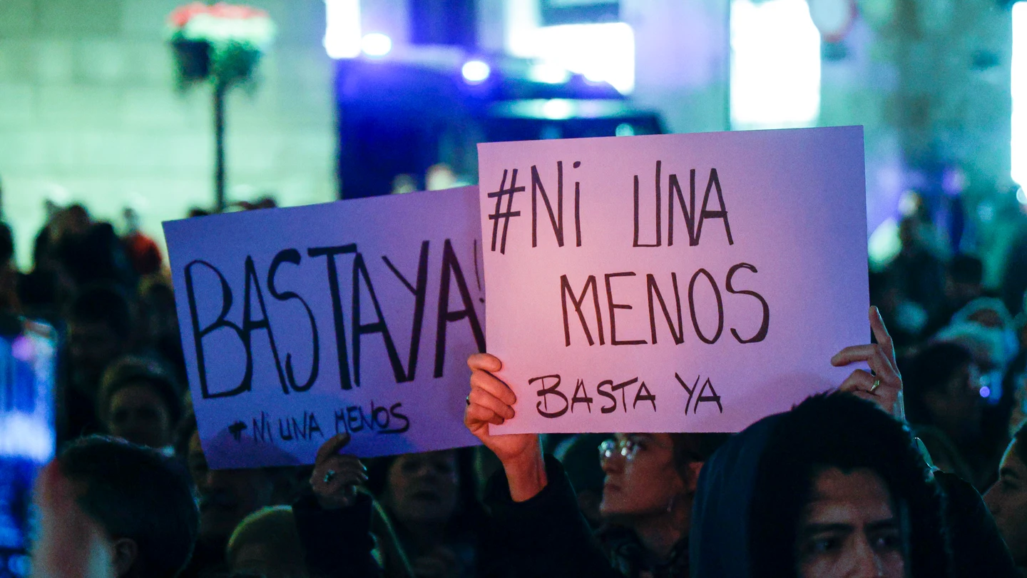 Imagen de archivo de una manifestación contra la violencia machista en Barcelona Imagen de archivo de una manifestación contra la violencia machista en Barcelona