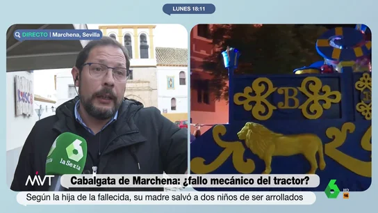Así evitó el conductor del tractor de la cabalgata de Marchena una tragedia mayor Así evitó el conductor del tractor de la cabalgata de Marchena una tragedia mayor