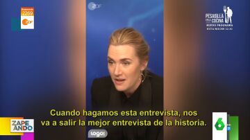 La adorable reacción de Kate Winslet con una niña en su primera entrevista que enamora a las redes