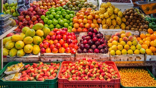 Fruta en un supermercado Fruta en un supermercado