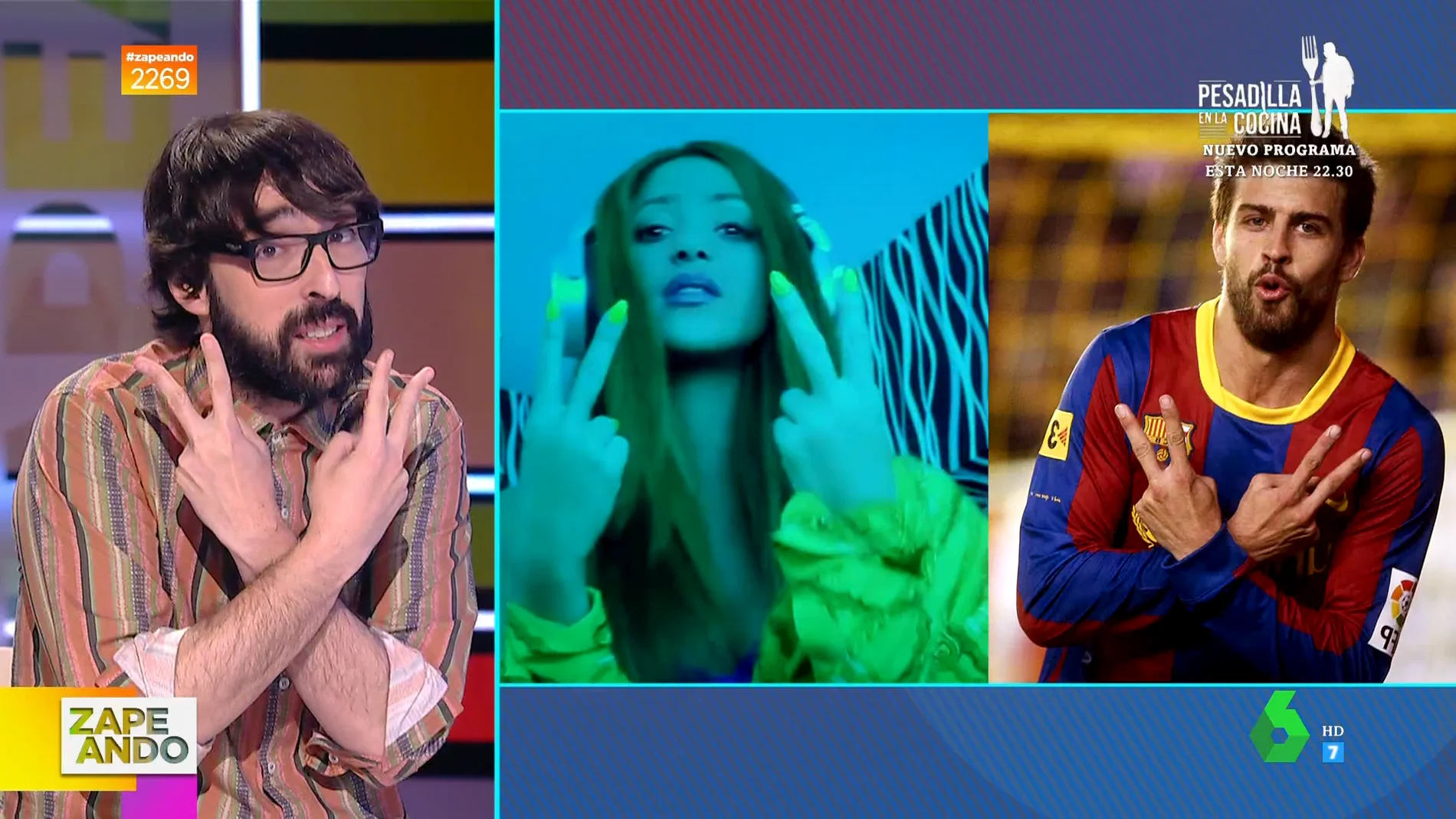 El gesto viral de Shakira dirigido a Piqué mientras habla de Clara Chía en su canción viral con Bizarrap