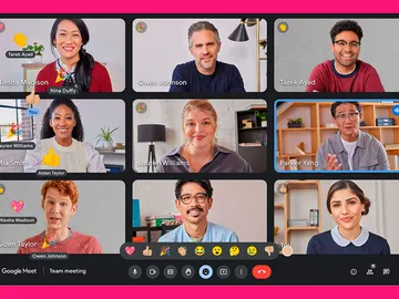 Las reacciones de Google Meet en Windows Las reacciones de Google Meet en Windows