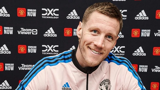 Wout Weghorst, presentado con el Manchester United Wout Weghorst, presentado con el Manchester United