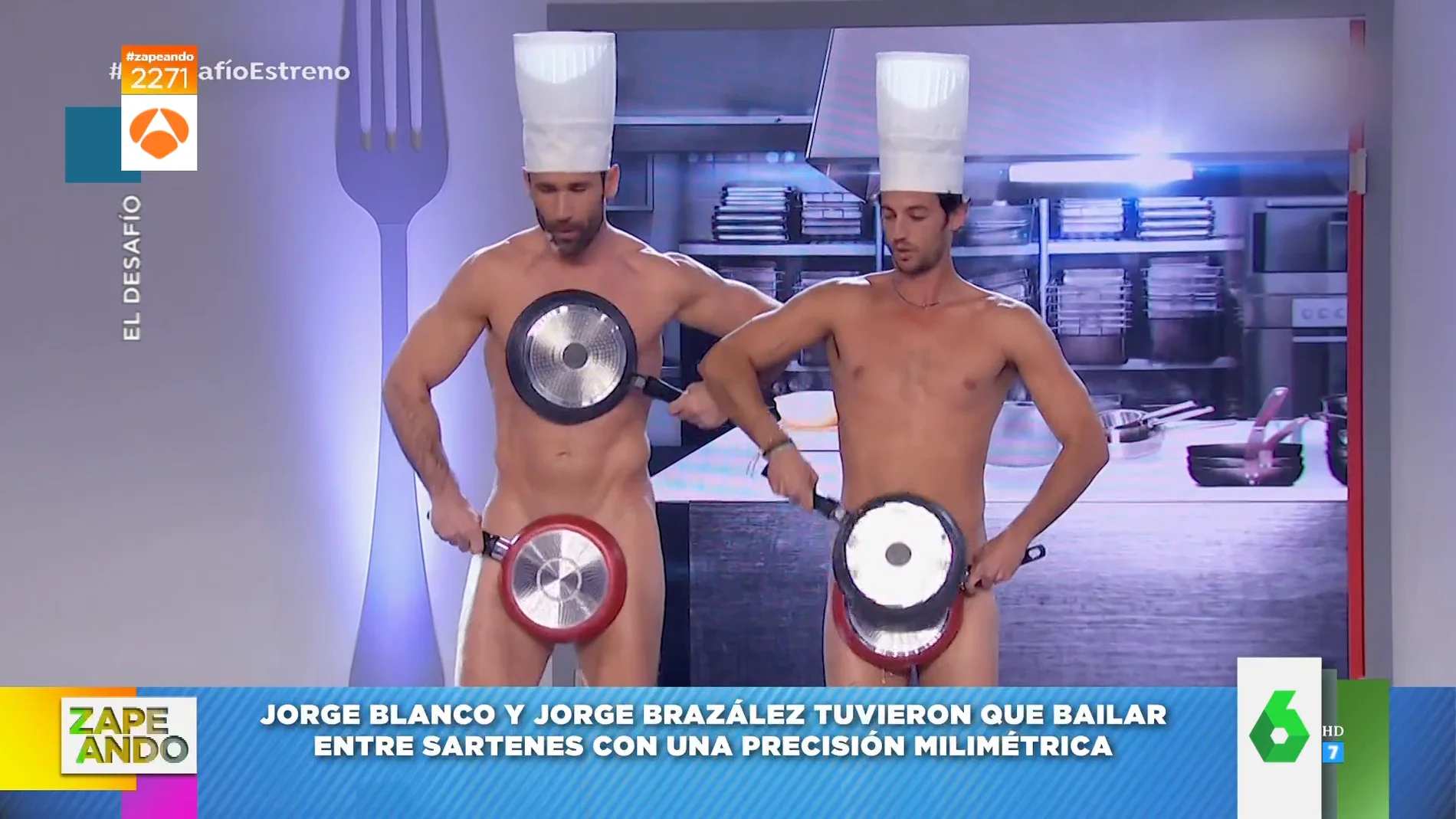 Así bailaron desnudos Jorge Brazález y Jorge Blanco en El Desafío: "¡Qué se le ha visto!" 
