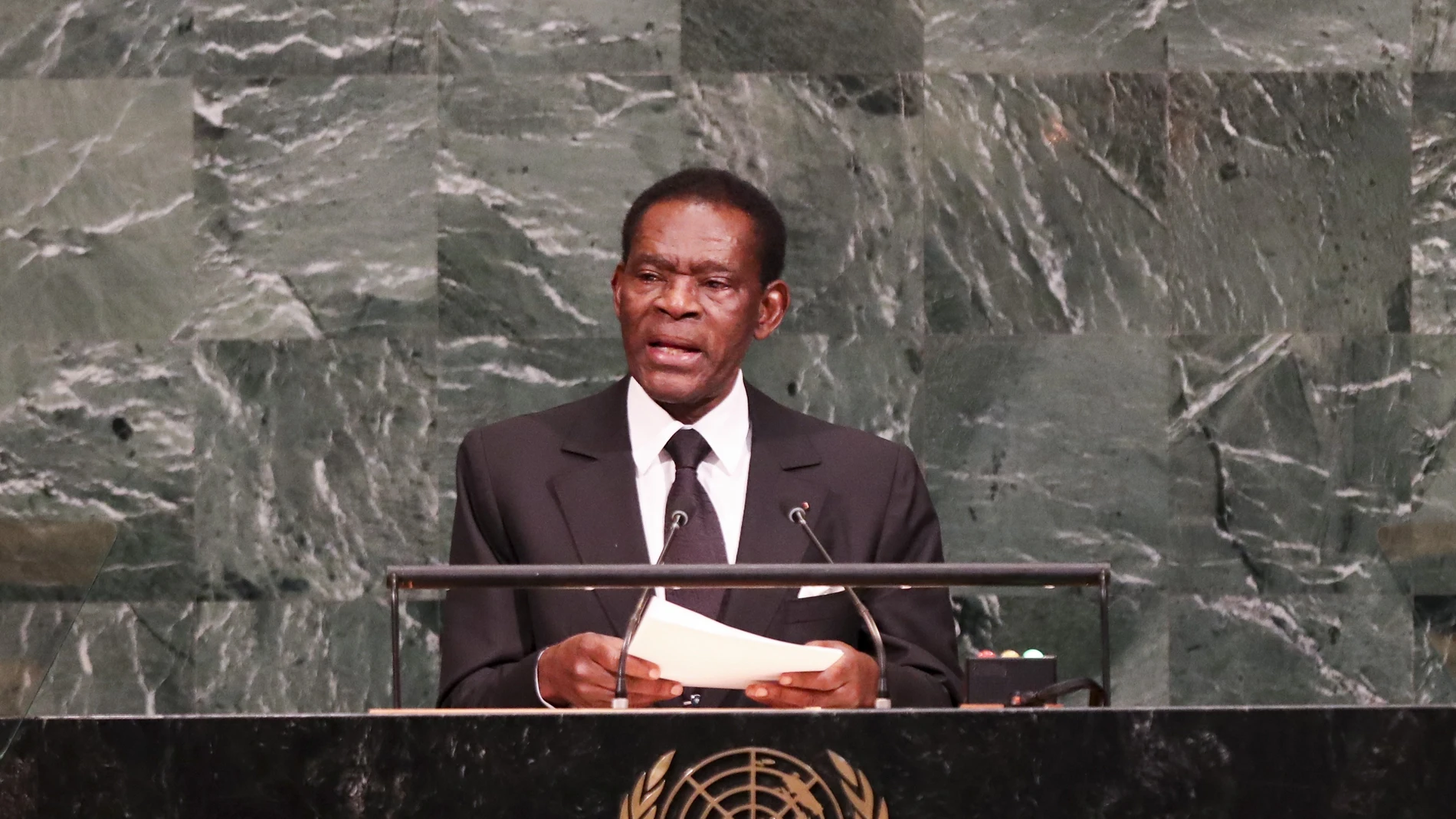 Fotografía de archivo del presidente de Guinea Ecuatorial, Teodoro Obiang Nguema.
