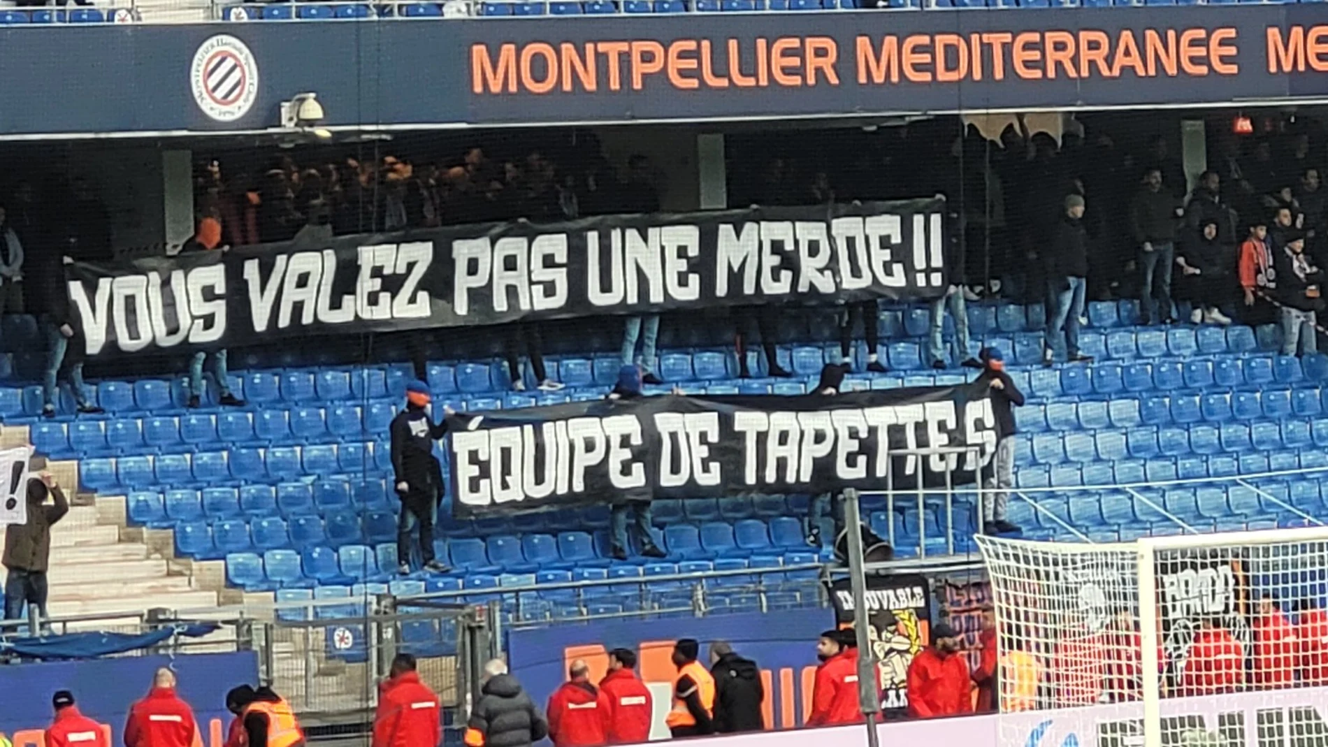 Pancarta homófoba en la Ligue 1