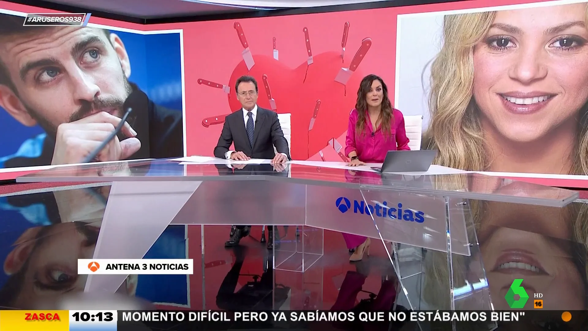 El 'zasca' de Mónica Carrillo a Piqué y Shakira en pleno directo