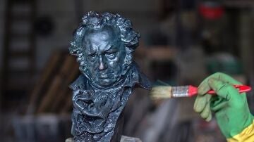 Los 'cabezones' de los Premios Goya 2023 serán de material reciclado