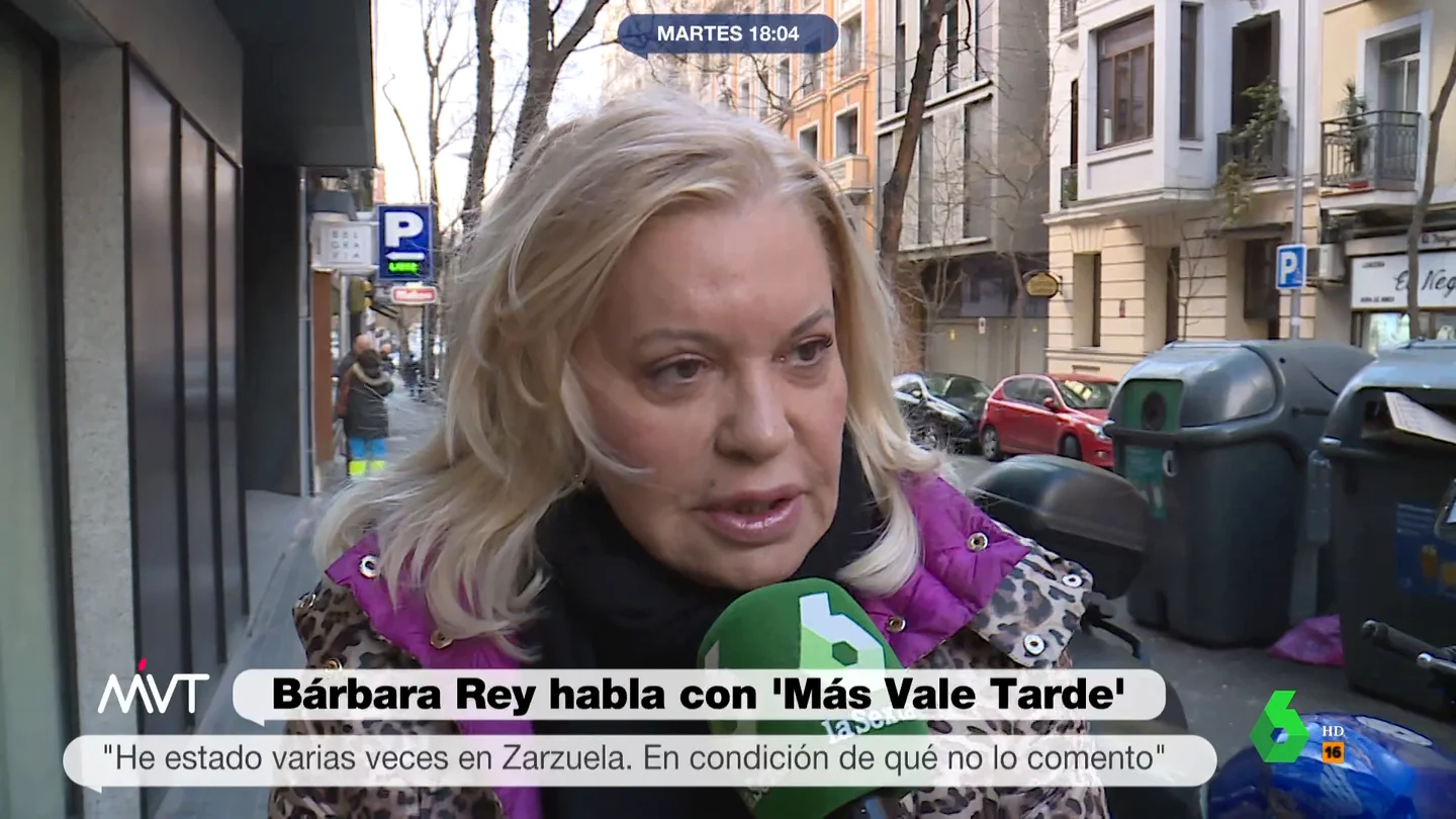 Bárbara Rey: "He estado en Zarzuela, pero me reservo decir en qué condiciones" Bárbara Rey: "He estado en Zarzuela, pero me reservo decir en qué condiciones"