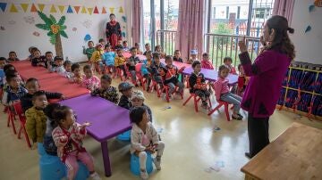 Foto de archivo de una escuela china.