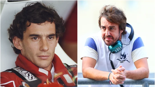 Ayrton Senna y Fernando Alonso Ayrton Senna y Fernando Alonso