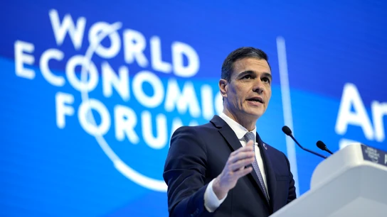 Pedro Sánchez interviene en el foro económico de Davos Pedro Sánchez interviene en el foro económico de Davos