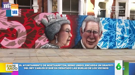 Nuevo mural de Carlos III en Northhampton, Reino Unido Nuevo mural de Carlos III en Northhampton, Reino Unido