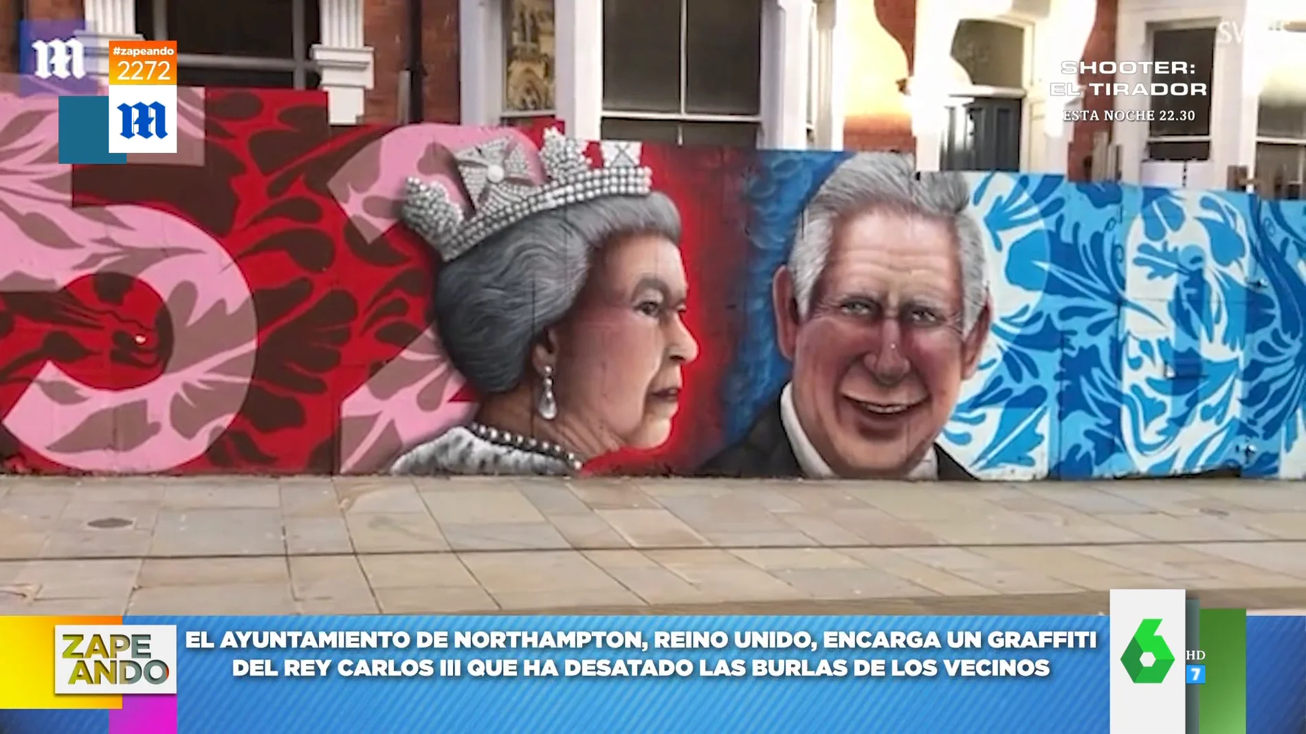 Nuevo mural de Carlos III en Northhampton, Reino Unido