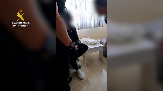 Imagen de la detención del presunto agresor machista Imagen de la detención del presunto agresor machista