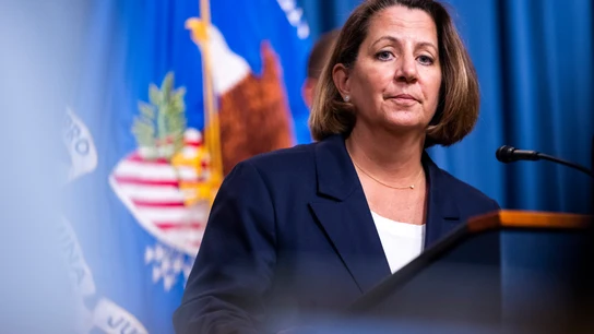 La Fiscal General Adjunta de EEUU, Lisa Monaco, durante una comparecencia La Fiscal General Adjunta de EEUU, Lisa Monaco, durante una comparecencia