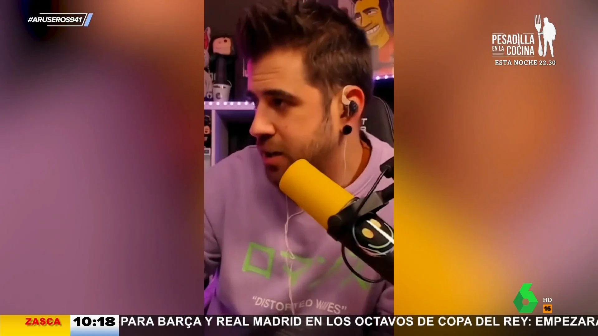 El dardo de Auronplay a Piqué por su actitud tras la canción de Shakira: "Tiene la mente de un niño de 12 años"