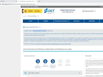 Dirección Electrónica Vial Dirección Electrónica Vial